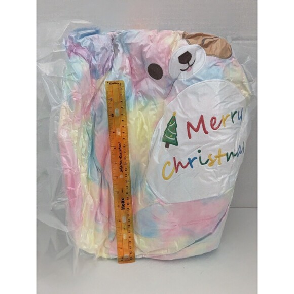 24" Mewaii Stuffed Animal Plush Toy Pillows Rainbow merry christmas Dog Squish - Picture 3 of 8